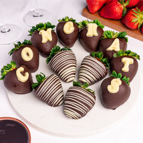 Congrats Hand-Dipped Belgian Strawberries