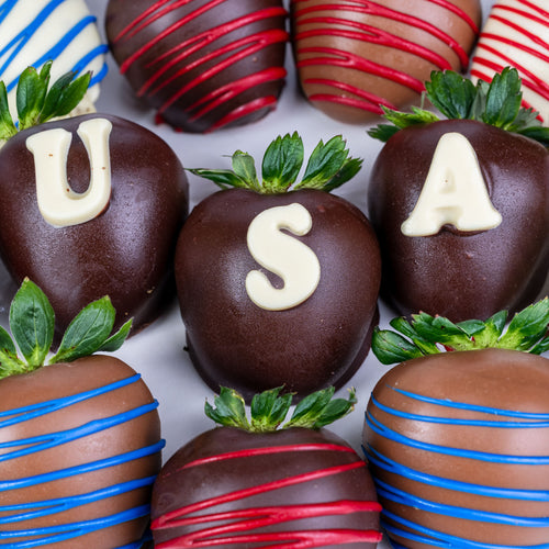 USA Hand-Dipped Belgian Chocolate Strawberries