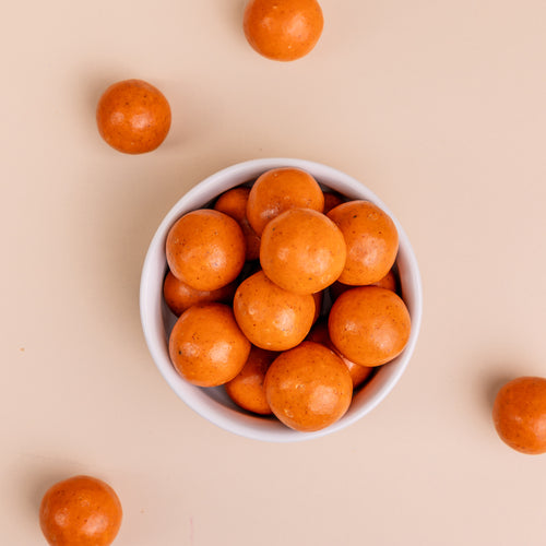 Pumpkin Spice Malted Milk Balls