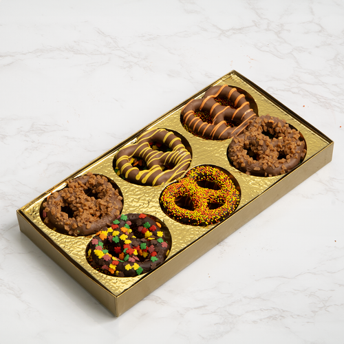 Fall Festival Belgian Chocolate Covered Pretzels